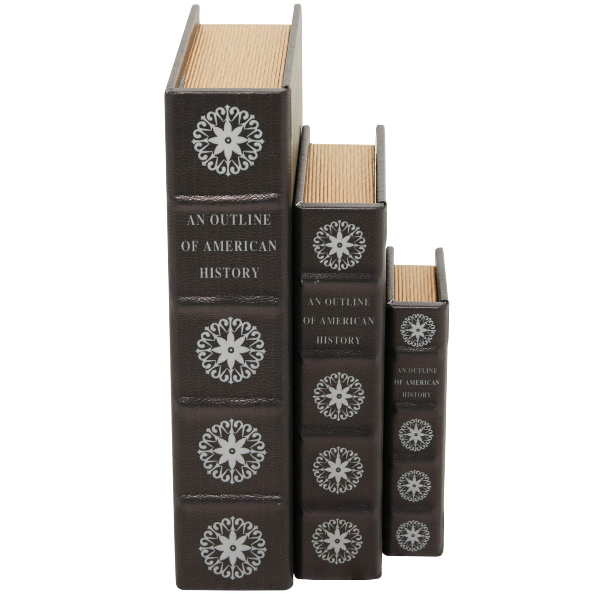 American History Faux Leather Faux Book Box Set